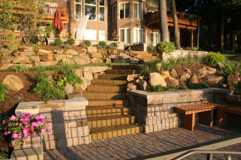 Patios | stairs and paver deck | hardscape
