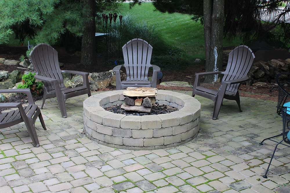 Outdoor Living Space for an Active Family Fire Pit