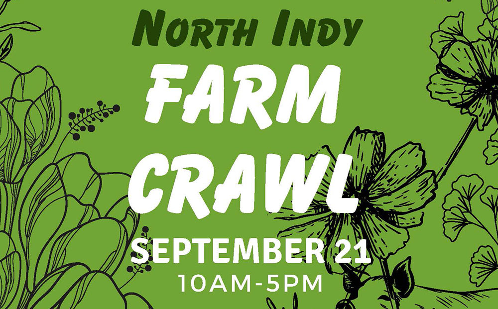 Image announcing the north indy farm crawl on September 21